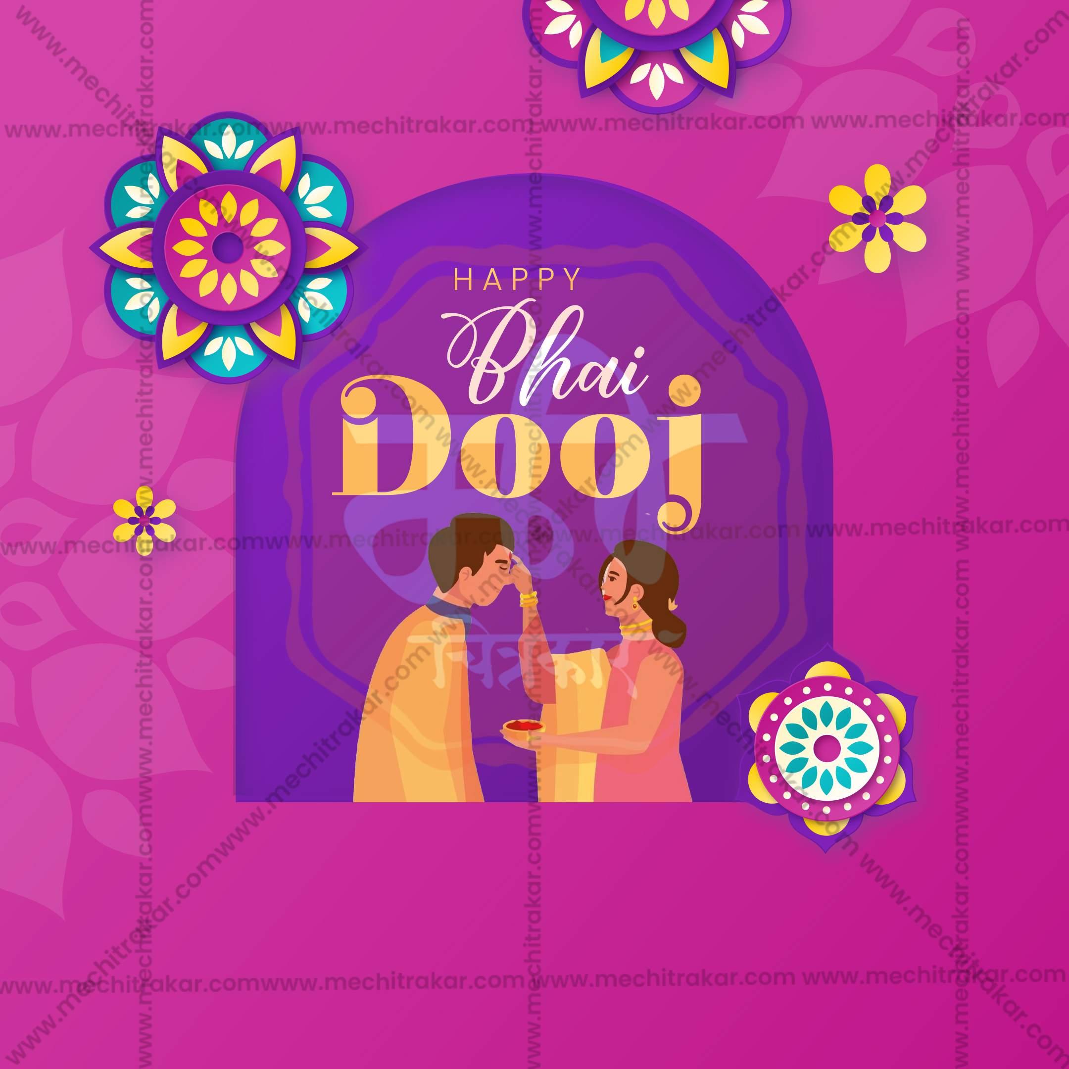 Professional Bhai Dooj, Bhaubeej Template Design for Social Media in Marathi, Hindi, and English - PSD and JPG by Me Chitrakar