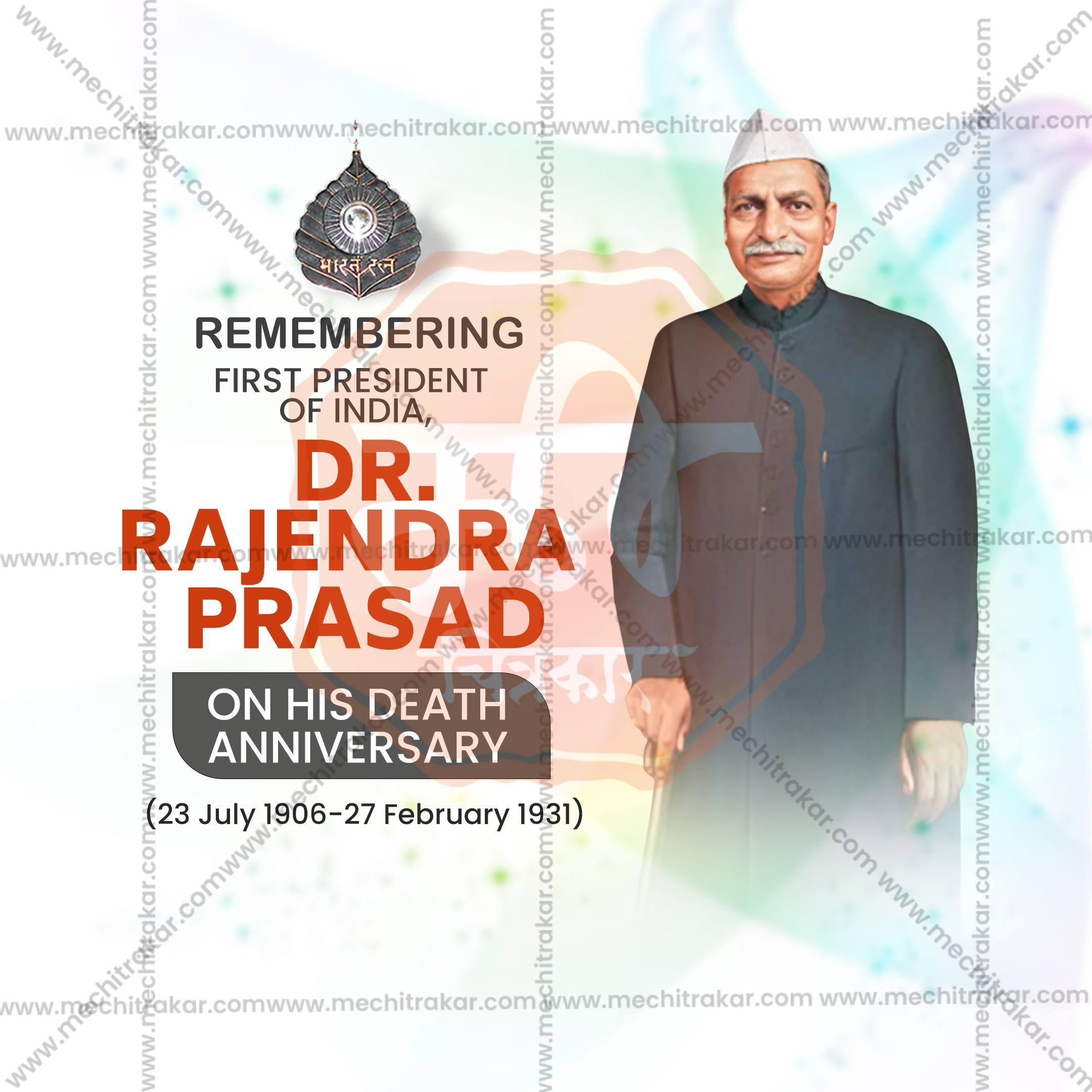 Dr. Rajendra Prasad Punyatithi Social Media Template | English PSD | Me Chitrakar 0225-5
