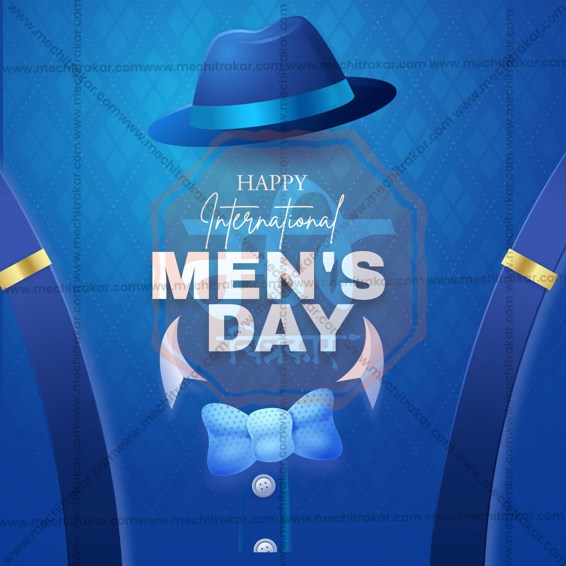 Attractive International Men's Day Festival Banner in Marathi, Hindi, and English - PSD and JPG by Me Chitrakar