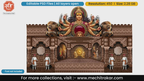Aai Tulja Bhavani Ashtabhuja Devi Editable PSD Pandal Decoration Template