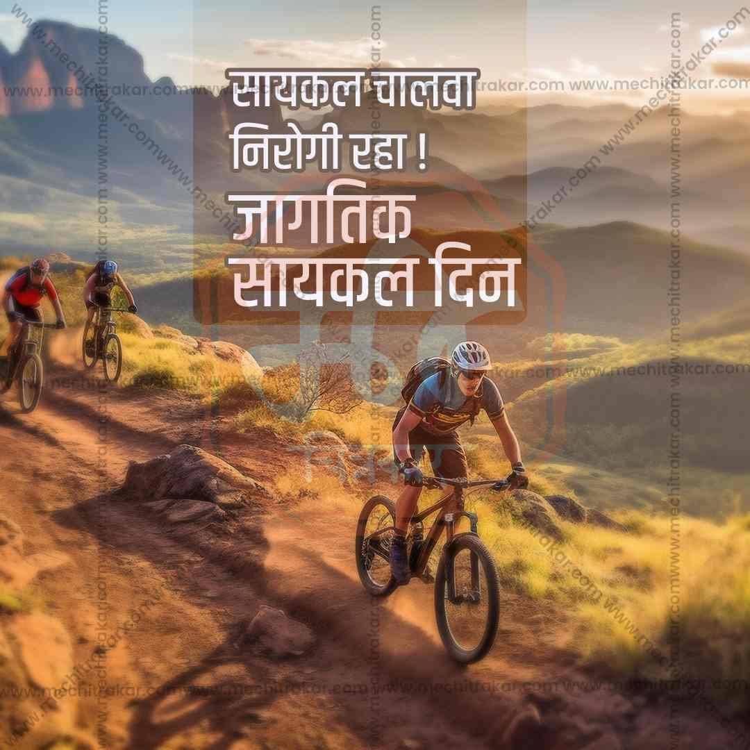 World Bicycle Day Bundle: 20 Premium Marathi Templates (PSD & JPG)