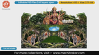 Goddess Chandraghanta Editable PSD Pandal Decoration Template