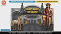 Khandoba Malhari Editable PSD Backdrop Template for Pandal Decoration