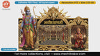 Ayodhyapati Lord Rama Editable PSD Backdrop Template for Pandal Decoration