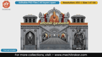 Adishakti Tuljabhavani Editable PSD Pandal Decoration Temple Theme Design