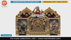 Katyayani Devi Warrior Goddess Editable PSD Backdrop Template for Pandal Decoration and Print Media Design