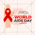 Attractive World AIDS Day editable Banner in Marathi, Hindi, and English - PSD and JPG by Me Chitrakar