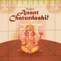 Professional Ananta Chaturdashi Template Design in Marathi, Hindi, and English - High-Quality Editable PSD  by Me Chitrakar