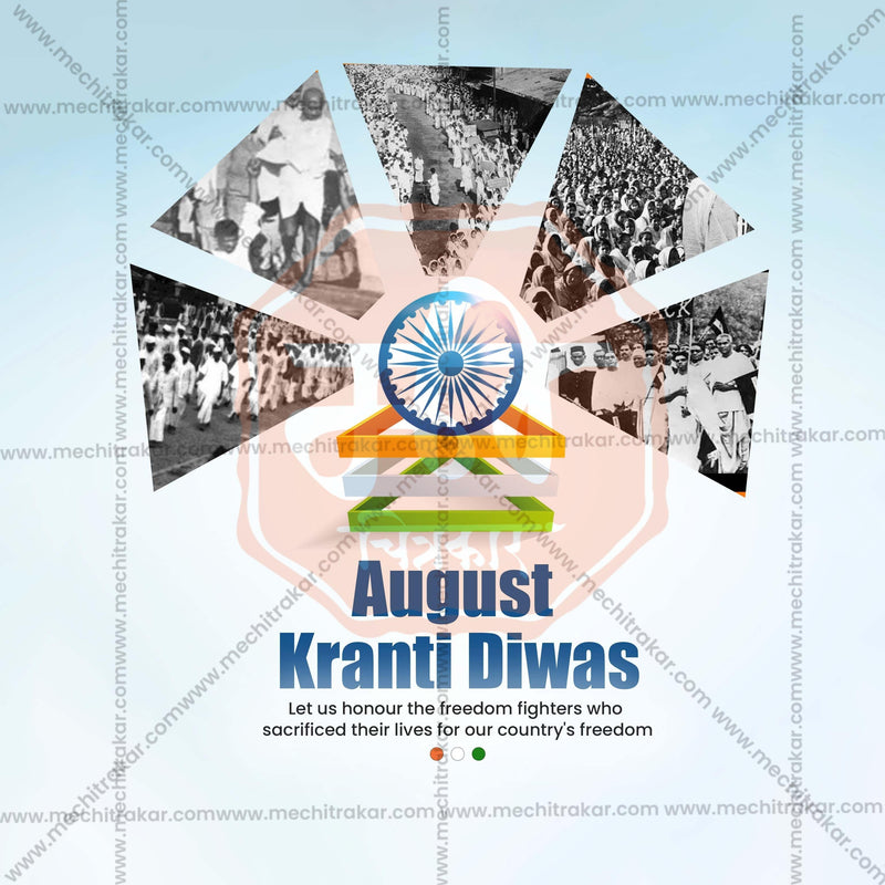 Load image into Gallery viewer, PSD design for Kranti Din celebrations
