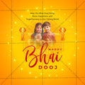 High-Quality Bhai Dooj, Bhaubeej editable Social Media Post in Marathi, Hindi, and English - PSD and JPG by Me Chitrakar