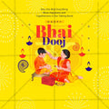 Stunning Bhai Dooj, Bhaubeej editable Banner in Marathi, Hindi, and English - Editable PSD and JPG by Me Chitrakar
