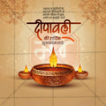 Professional Diwali Template Design in Marathi, Hindi, and English - High-Quality Editable PSD by Me Chitrakar
