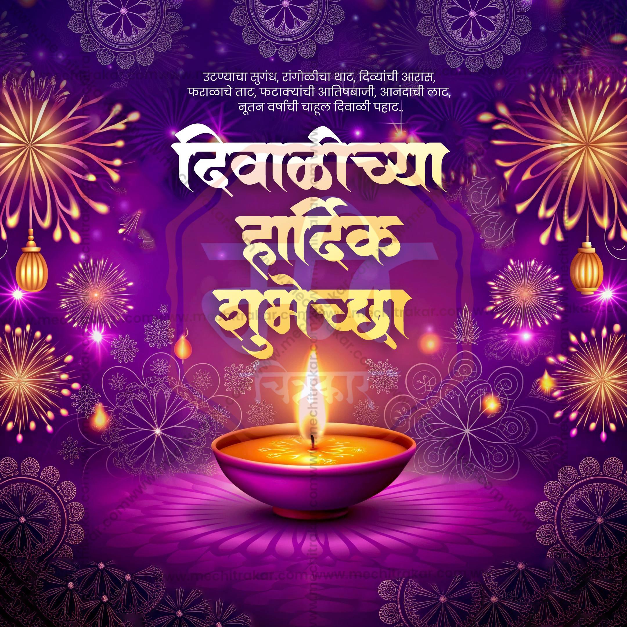 Diwali Social Media Template | Marathi PSD & JPG | Me Chitrakar 1024-11