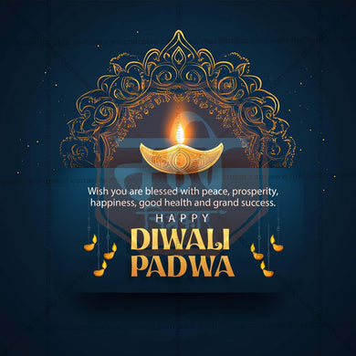 Elegant Diwali Padwa Flyer Design in Marathi, Hindi, and English - High-Quality PSD and JPG by Me Chitrakar
