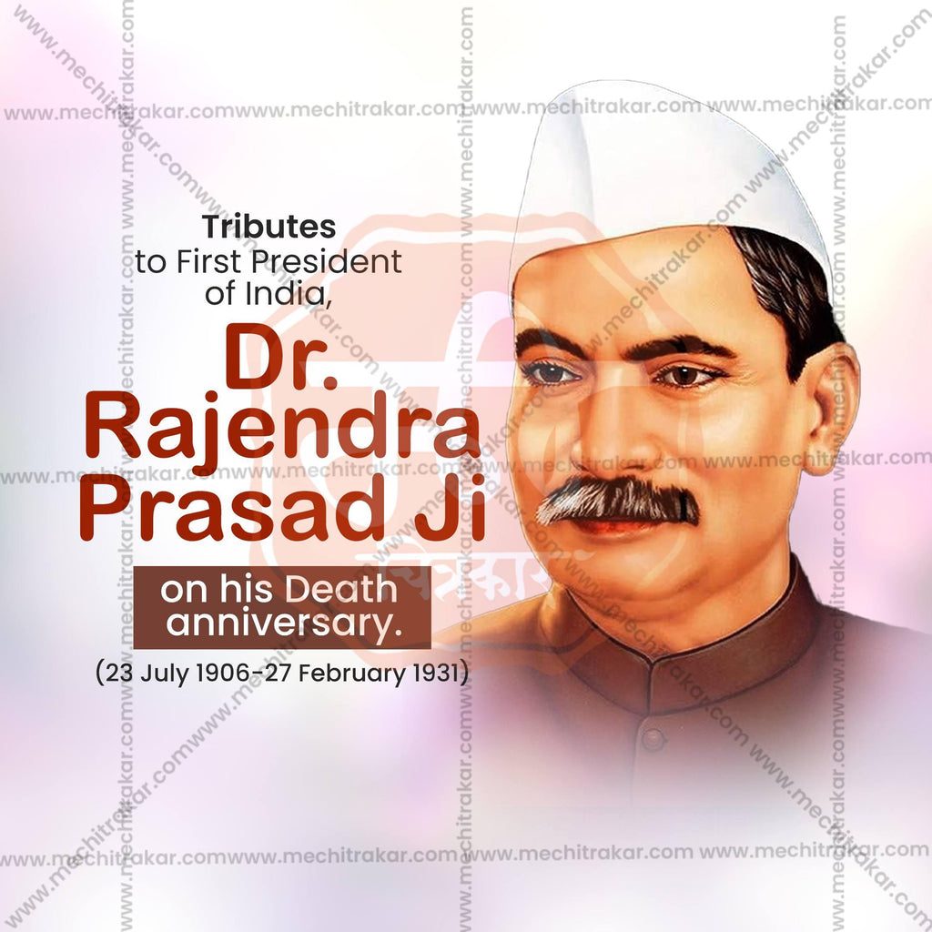 Dr. Rajendra Prasad Punyatithi Social Media Templates | 10 PSD Bundle No.1 (English) | Me Chitrakar-0225