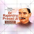 Dr. Rajendra Prasad Punyatithi Social Media Template | English PSD | Me Chitrakar 0225-10