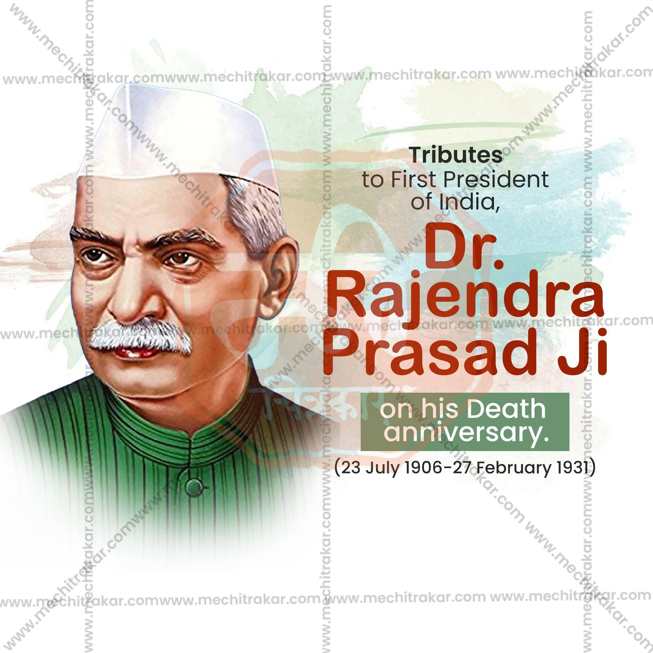 Dr. Rajendra Prasad Punyatithi Social Media Templates | 10 PSD Bundle No.1 (English) | Me Chitrakar-0225