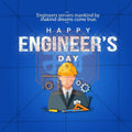 Professional Engineer's Day Template Design for Social Media in Marathi, Hindi, and English - PSD  by Me Chitrakar