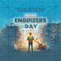 Elegant Engineer's Day Flyer Design in Marathi, Hindi, and English - High-Quality PSD  by Me Chitrakar