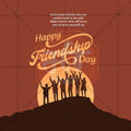 International Friendship Day PSD file with professional design