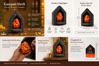 Ganesh Devali – Fiber Shrine with Terracotta Ganesha