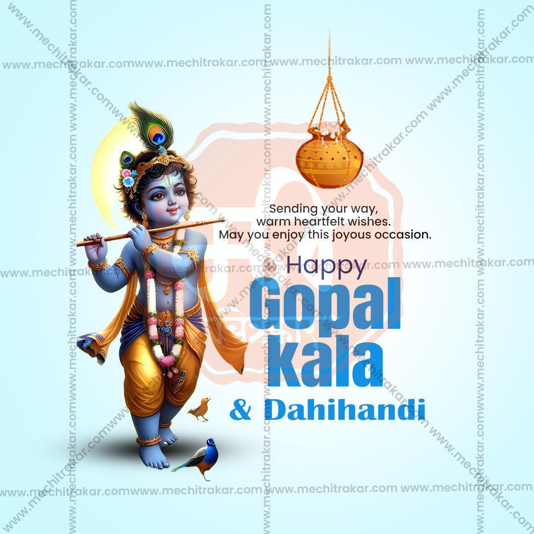 Creative Gopalakala Festival Poster in Marathi, Hindi, and English - Editable PSD and JPG by Me Chitrakar