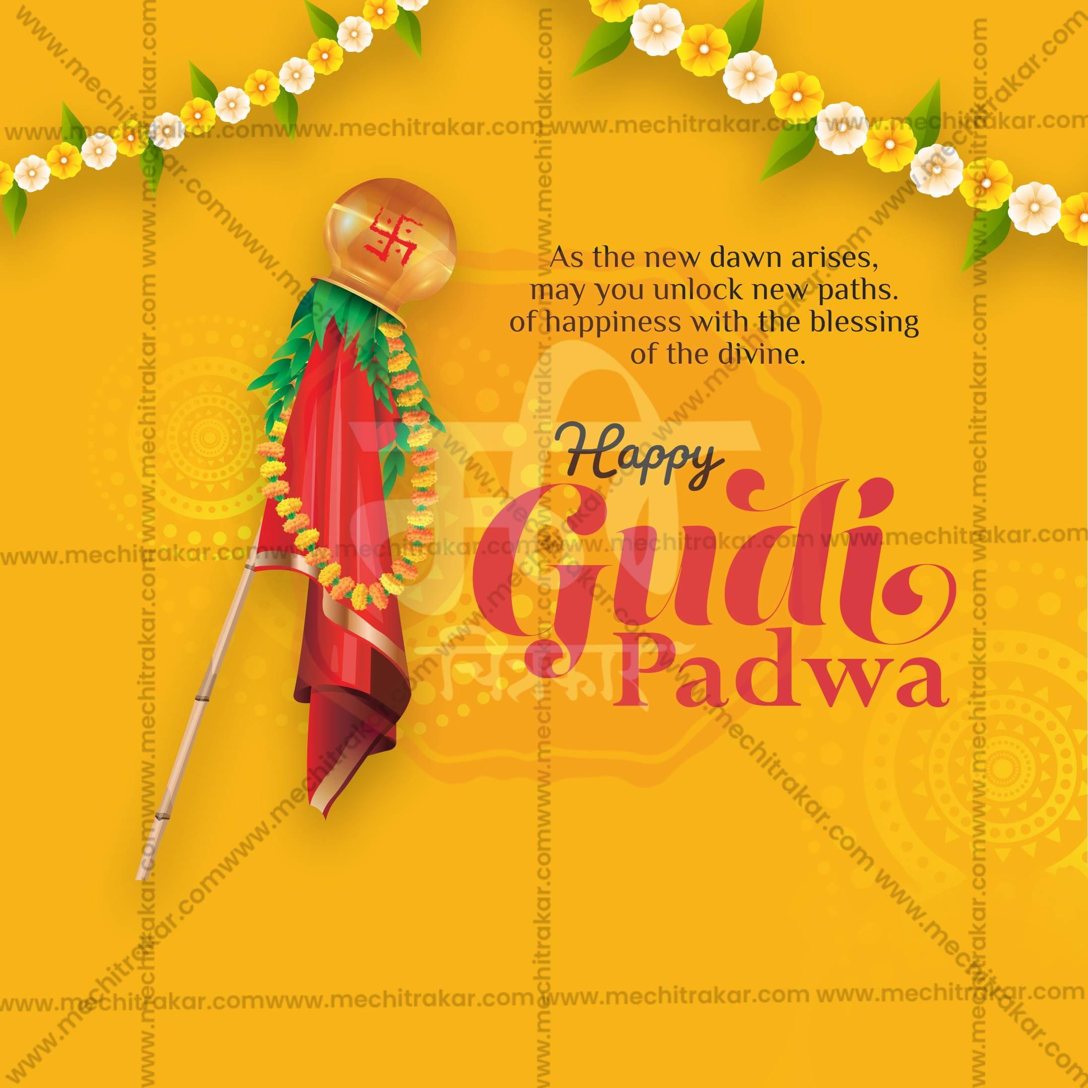 Gudi Padwa Social Media Templates | 10 PSD Bundle No.1 (English) | Me Chitrakar-0325