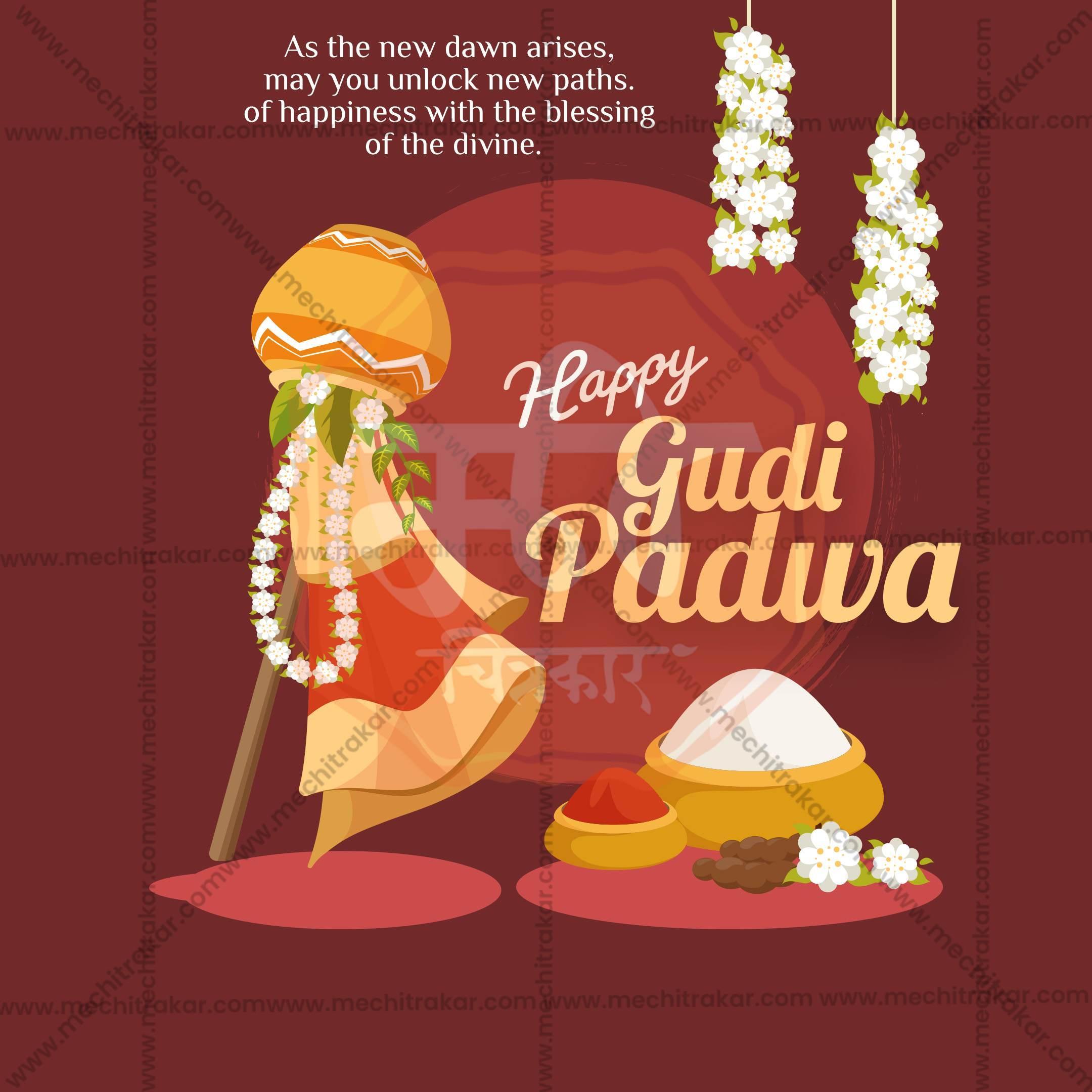 Gudi Padwa Social Media Templates | 10 PSD Bundle No.1 (English) | Me Chitrakar-0325