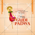 Gudi Padwa Social Media Template | English PSD | Me Chitrakar 0325-9