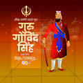 High-Quality Guru Gobind Singh Jayanti editable Flyer in Marathi, Hindi, and English - Editable PSD and JPG by Me Chitrakar