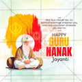 Guru Nanak Jayanti Social Media Template | English PSD | Me Chitrakar 1024-2