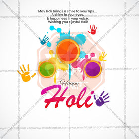 Holi Social Media Templates | 10 PSD Bundle No.1 (English) | Me Chitrakar-0325