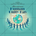 High-Quality International Human Solidarity Day editable Social Media Post in Marathi, Hindi, and English - PSD and JPG by Me Chitrakar