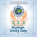 Stunning International Human Solidarity Day editable Banner in Marathi, Hindi, and English - Editable PSD and JPG by Me Chitrakar