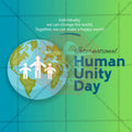Elegant International Human Solidarity Day Flyer Design in Marathi, Hindi, and English - High-Quality PSD and JPG by Me Chitrakar