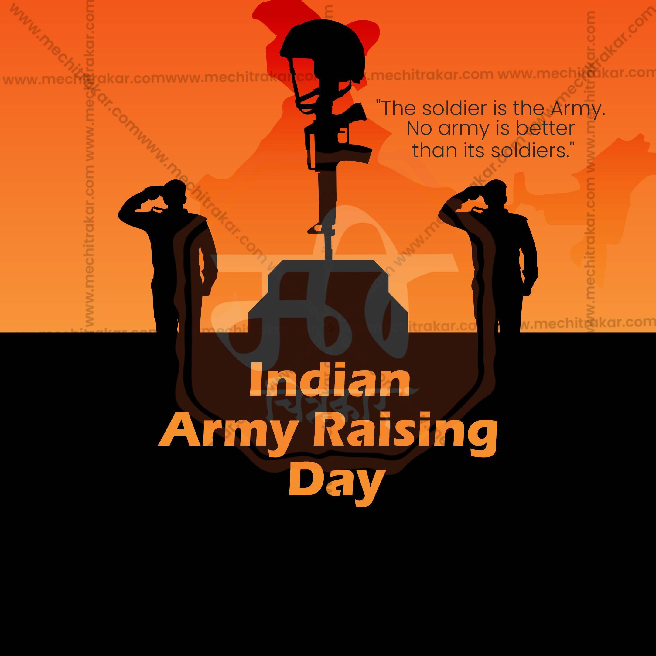 Army Day Celebration PSD Template for Custom Design