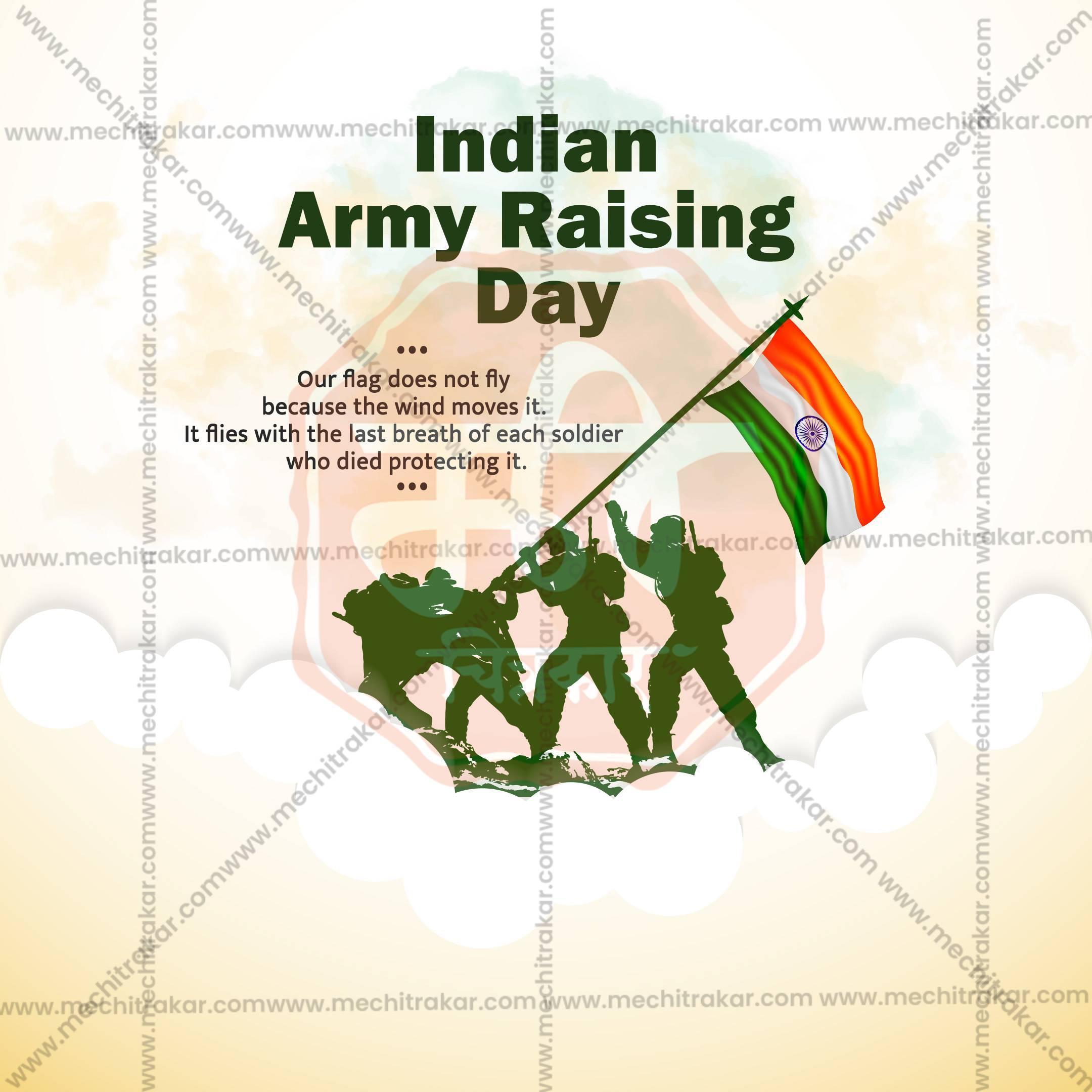 Indian Army Day Poster PSD Template for Social Media