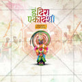 Creative Indira Ekadashi Festival Poster in Marathi, Hindi, and English - Editable PSD  by Me Chitrakar