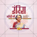 Professional Indira Gandhi Smrutidin Template Design for Social Media in Marathi, Hindi, and English - PSD by Me Chitrakar