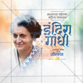 Professional Indira Gandhi Smrutidin Template Design for Social Media in Marathi, Hindi, and English - PSD  by Me Chitrakar