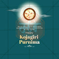 Professional Kojagari Purnima Template Design for Social Media in Marathi, Hindi, and English - PSD by Me Chitrakar