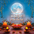 Creative Kojagari Purnima Festival Poster in Marathi, Hindi, and English - Editable PSD by Me Chitrakar