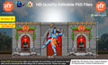 Mahashivratri Themed Backdrop Arch Kaman Design – High-Quality Editable PSD File | Me Chitrakar | PMD/BD0225/10