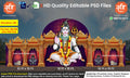Mahashivratri Themed Backdrop Arch Kaman Design – High-Quality Editable PSD File | Me Chitrakar | PMD/BD0225/2
