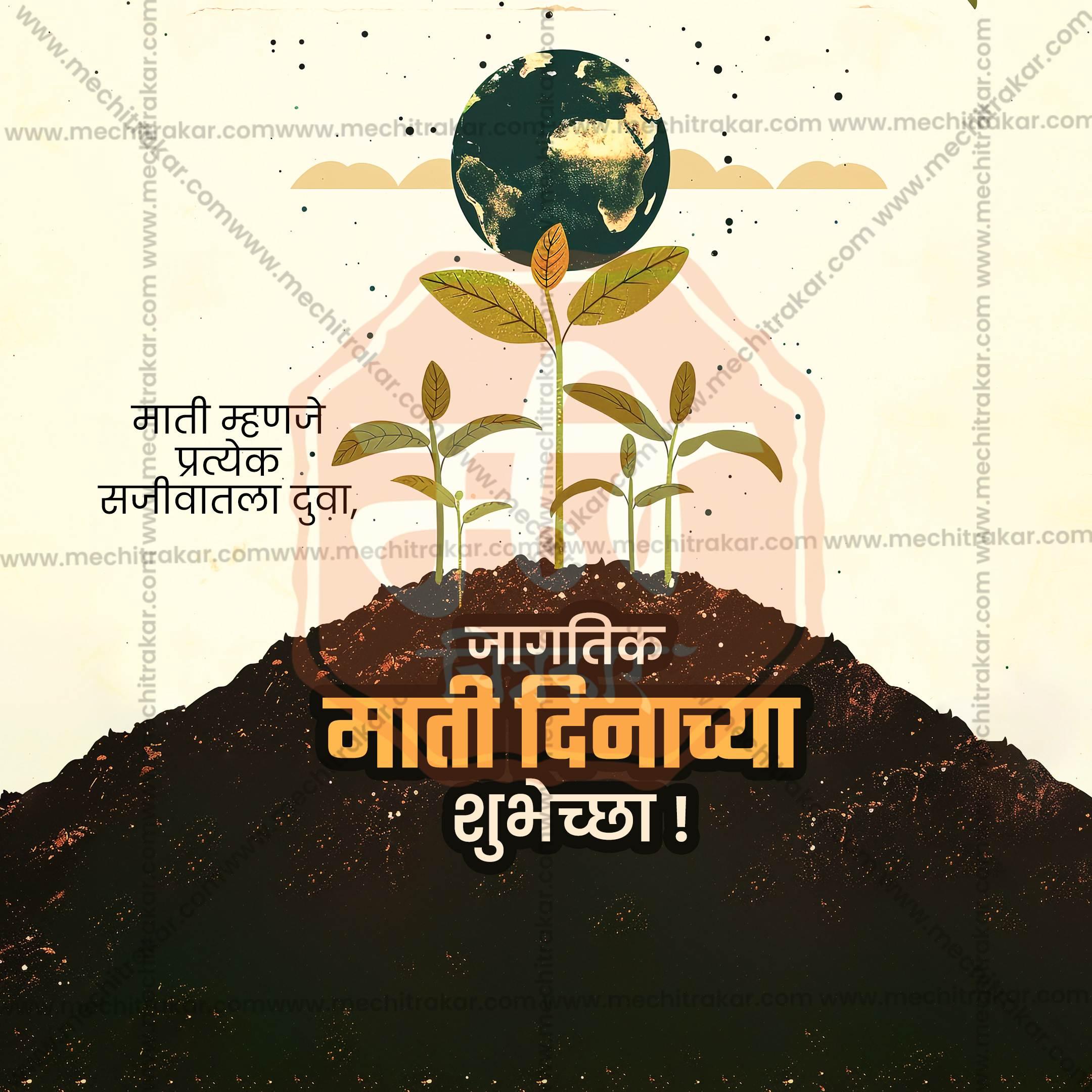 High-Quality Soil Day editable Social Media Post in Marathi, Hindi, and English - PSD and JPG by Me Chitrakar