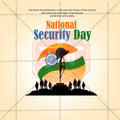 National Security Day Social Media Template | English PSD | Me Chitrakar 0325-10