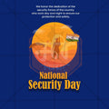 National Security Day Social Media Template | English PSD | Me Chitrakar 0325-2