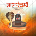 Attractive Naga Panchami Festival Banner in Marathi, Hindi, and English - PSD  by Me Chitrakar