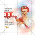 Nana Fadanvis Punyatithi Social Media Template | Marathi PSD | Me Chitrakar 0325-4