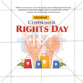 High-Quality Rashtriya Grahak Hakka Din (National Consumer Rights Day) editable Flyer in Marathi, Hindi, and English - Editable PSD and JPG by Me Chitrakar